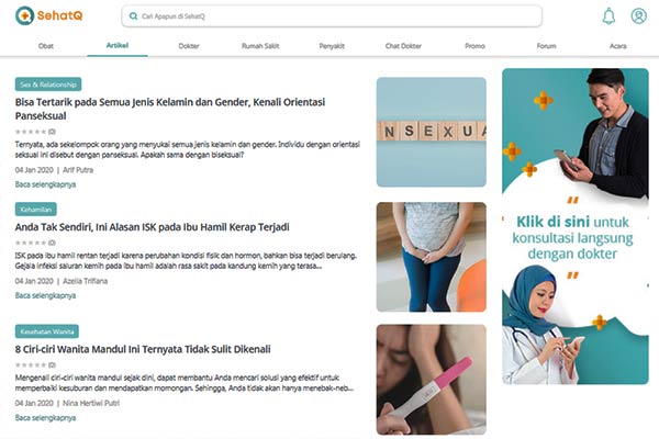 artikel kesehatan SehatQ.com