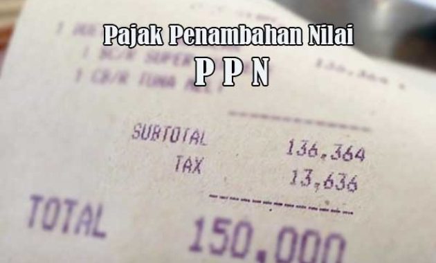 Pajak Penambahan Nilai PPN