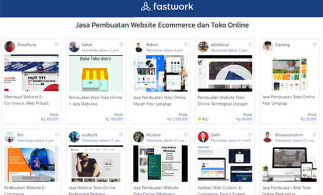  Jasa Pembuatan Toko Online dan E-Commerce